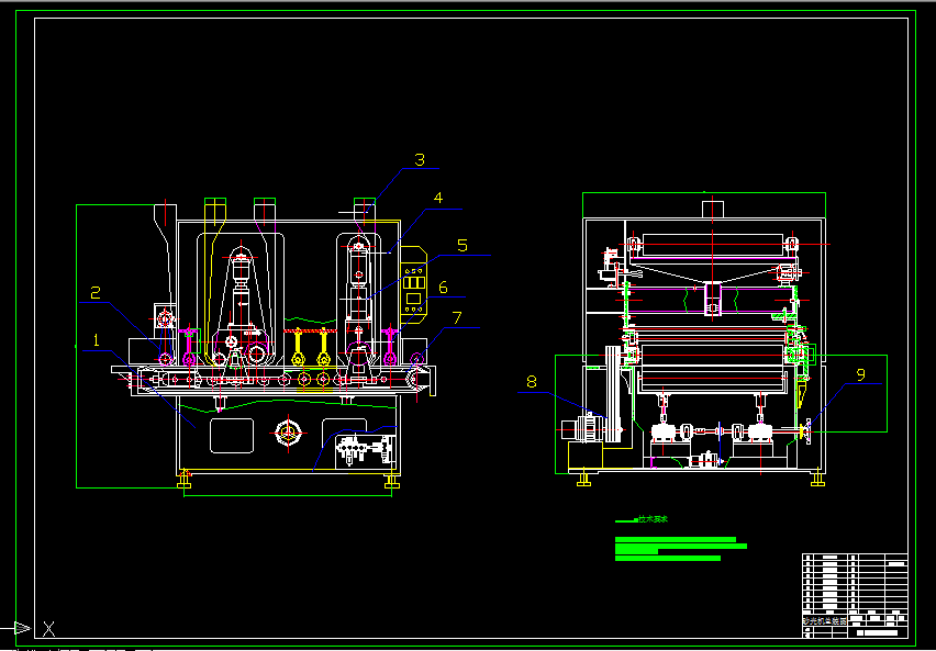 B952-ZS-1000砂光机结构设计