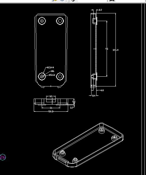 B980-遥控器后盖注塑模具设计