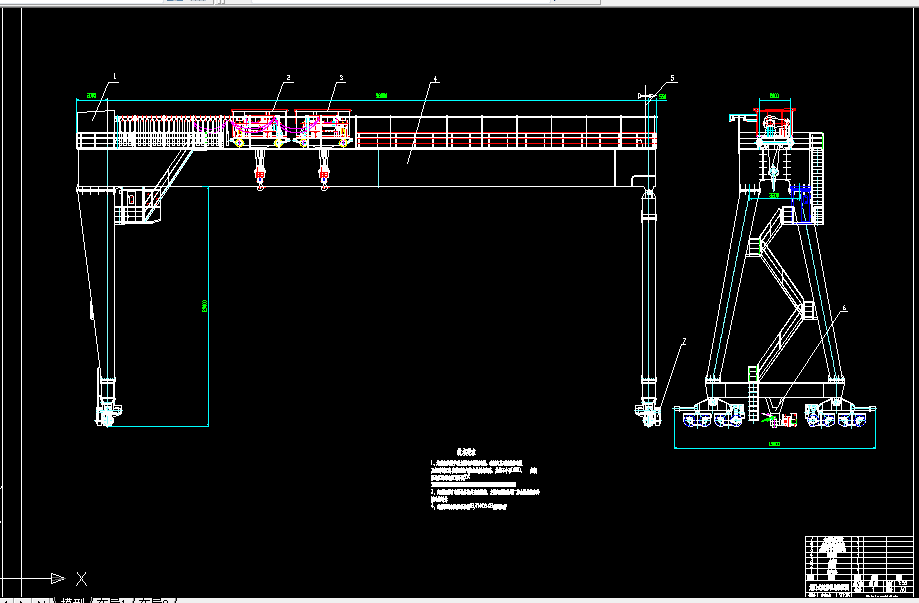 C005-龙门式起重机总体设计及金属结构设计