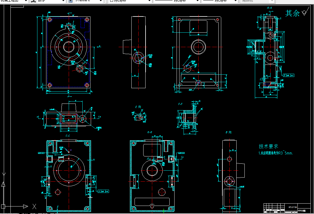 KS184-M7132罩壳钻4-M6螺纹底孔夹具设计