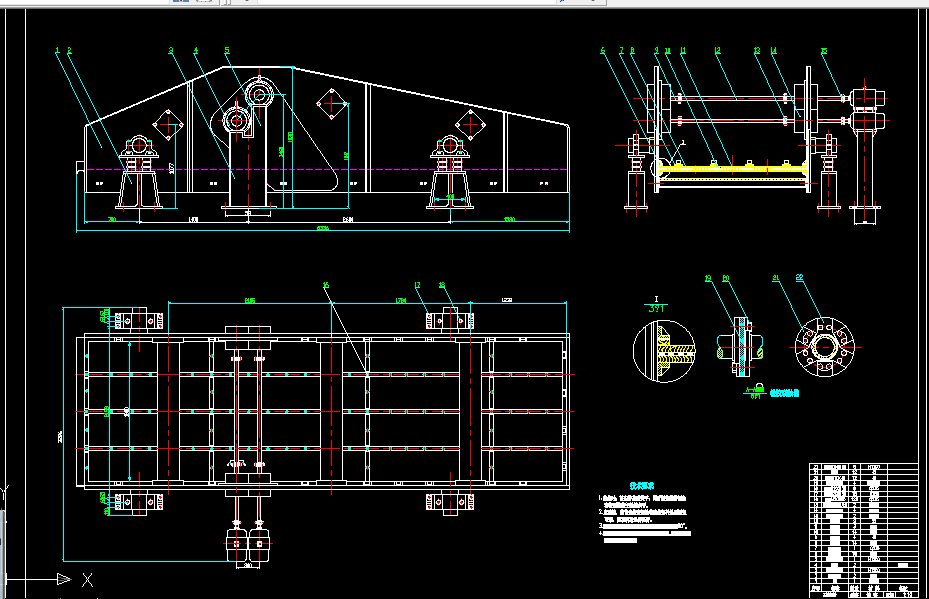 C036-双驱动同步振动筛的结构设计