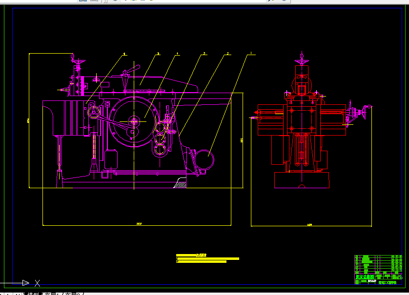 C052-B655型牛头刨床总体布局及主轴箱设计