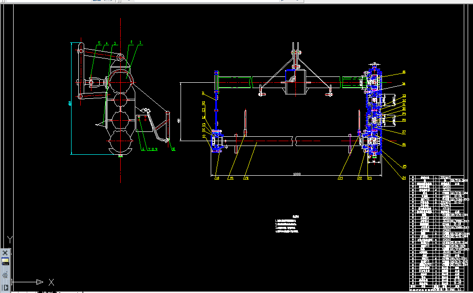 C057-旋耕灭茬机总体结构设计