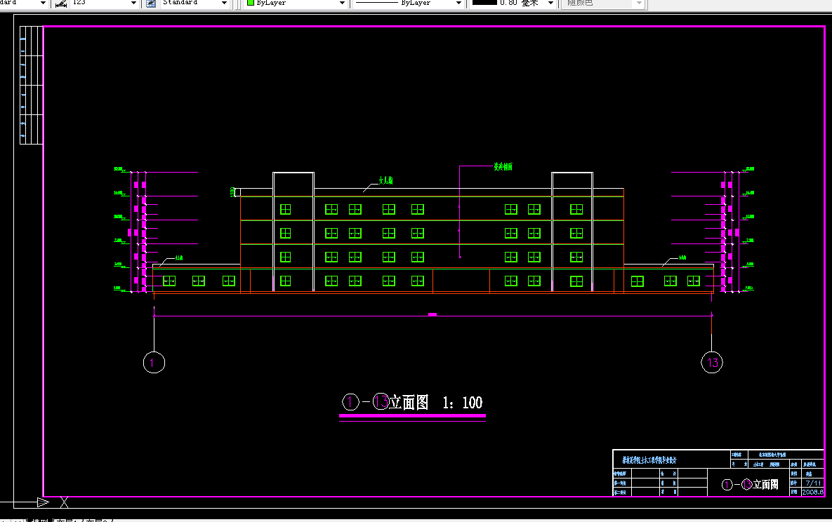 C136-北方某院校大学食堂设计-4层7500平米