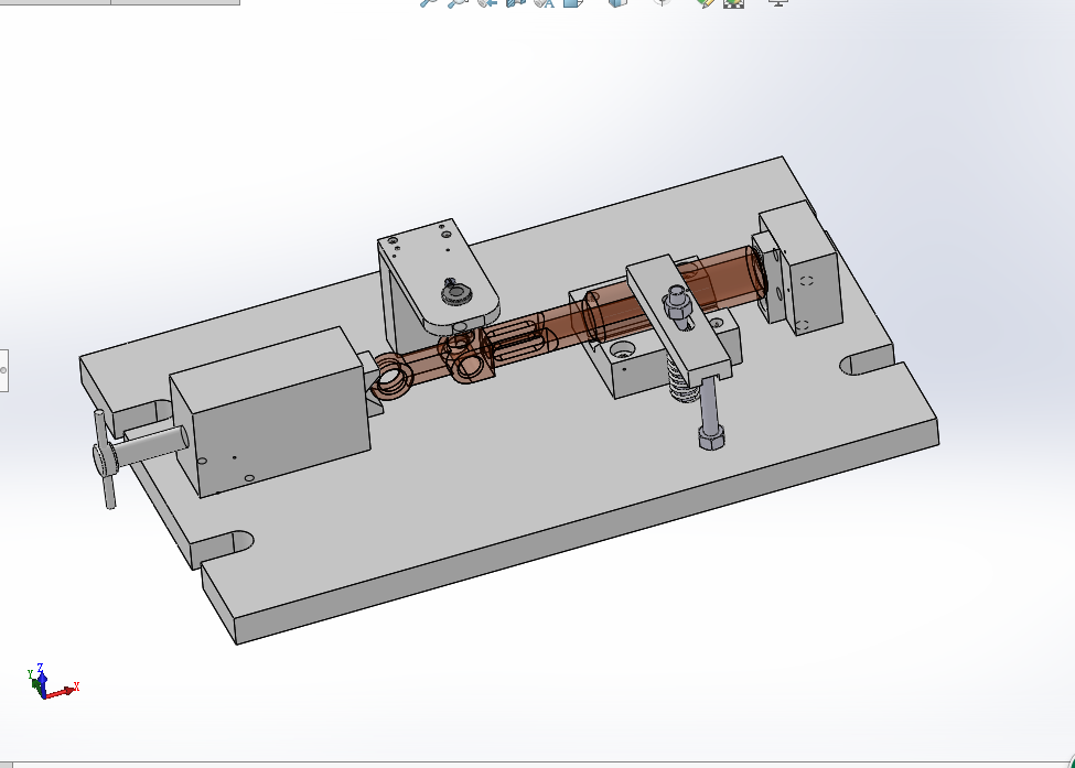 KS196-135调速器操纵手柄加工工艺钻M6螺纹孔夹具设计[含SW三维图]