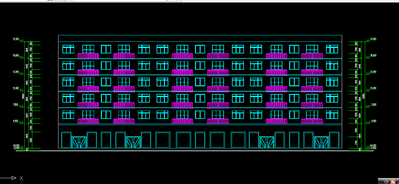 C154-某临街商住楼结构及施工设计【六层框架结构3400平米】