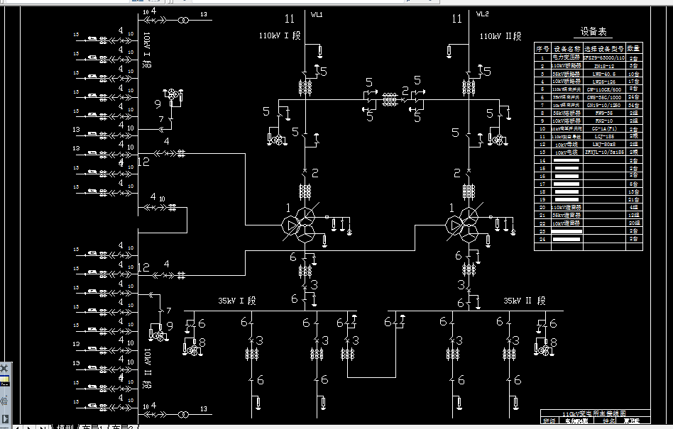 C177-110kV变电所电气部分初步设计