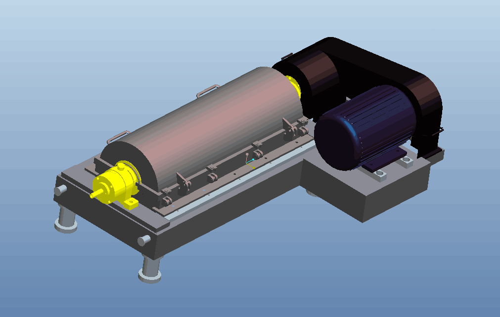 C202-小型卧式离心机叶片螺旋轴结构设计