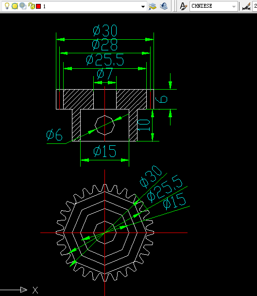 C205-带轴心直齿轮模具设计