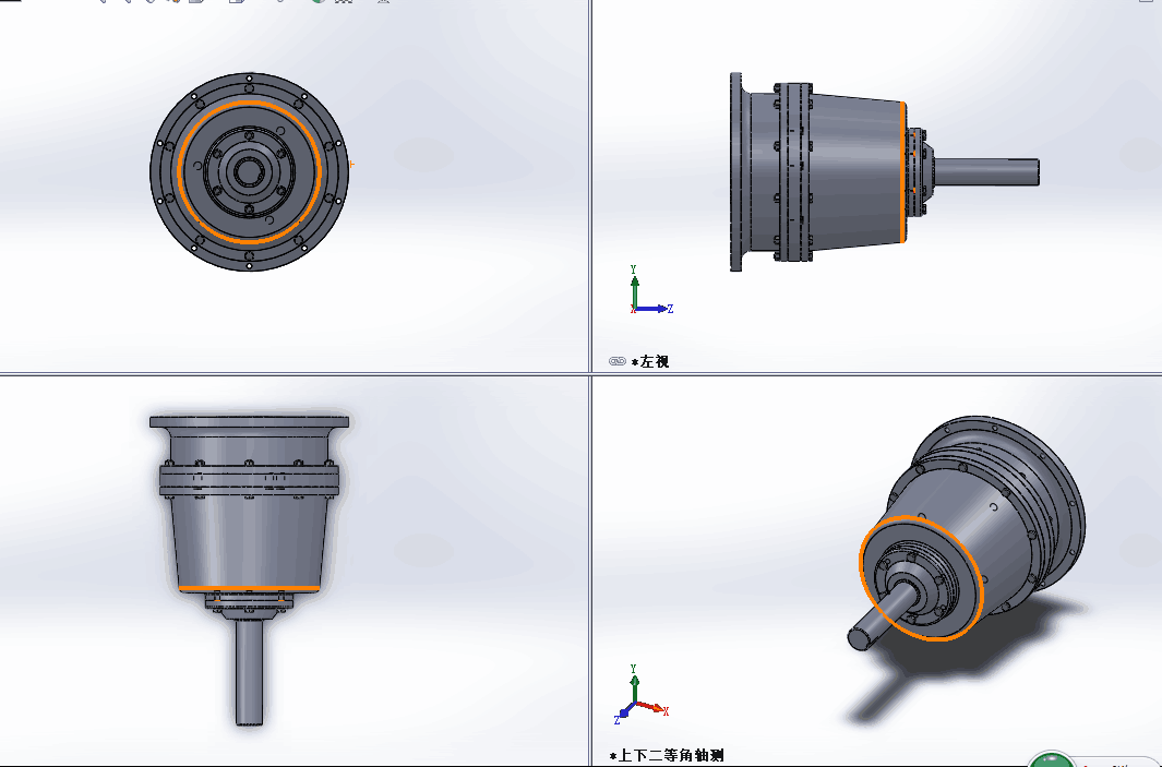 C238-渐开线行星齿轮传动设计[含SW三维图]
