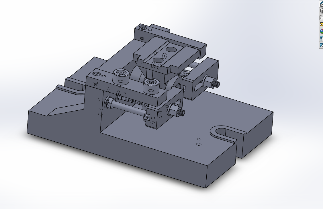 KS202-摇臂轴座加工工艺及铣底面夹具设计【含SW三维图】