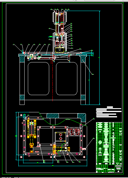 C348-粘接减震片多头式热压机主结构设计