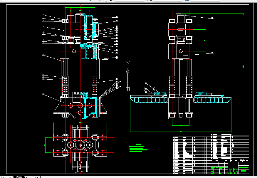 C352-3000T自由锻液压机本体设计