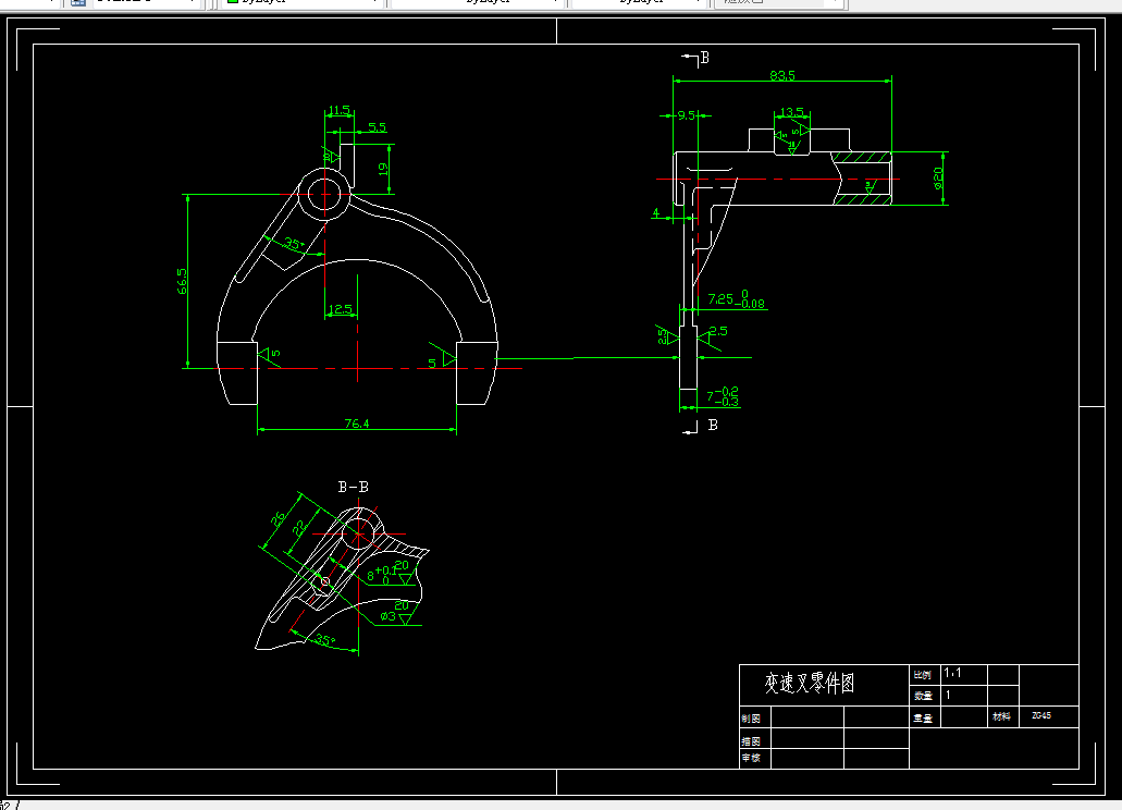 KS211-变速叉零件的机械加工工艺规程及钻Φ3孔夹具设计