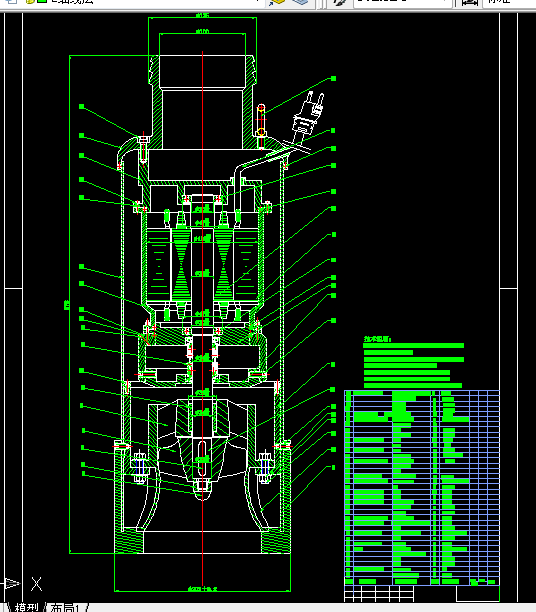 C387-筒流式轴流潜水电泵设计