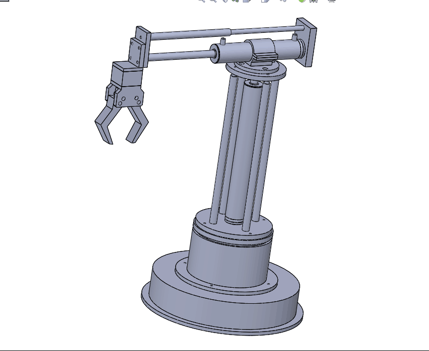 C411-气动机械手设计[含SW三维图]