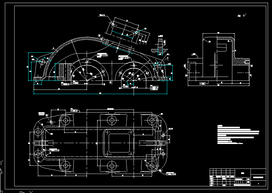 C487-带式运输机减速箱箱体零件加工工艺及工装夹具设计[2套夹具毕设版]
