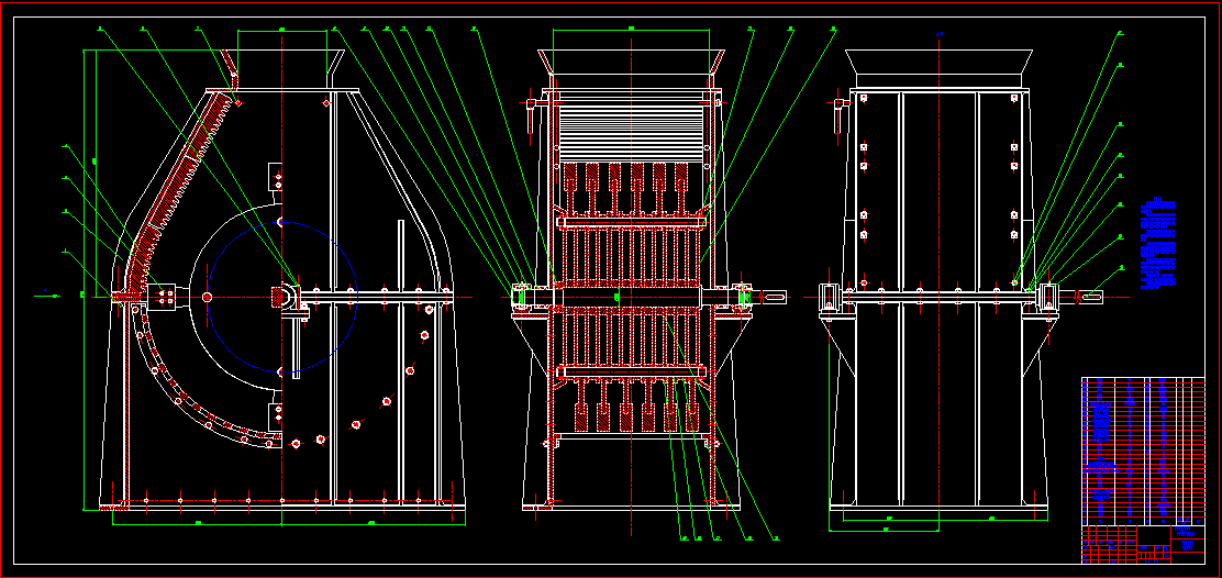 C499-单转子可逆式锤式破碎机设计