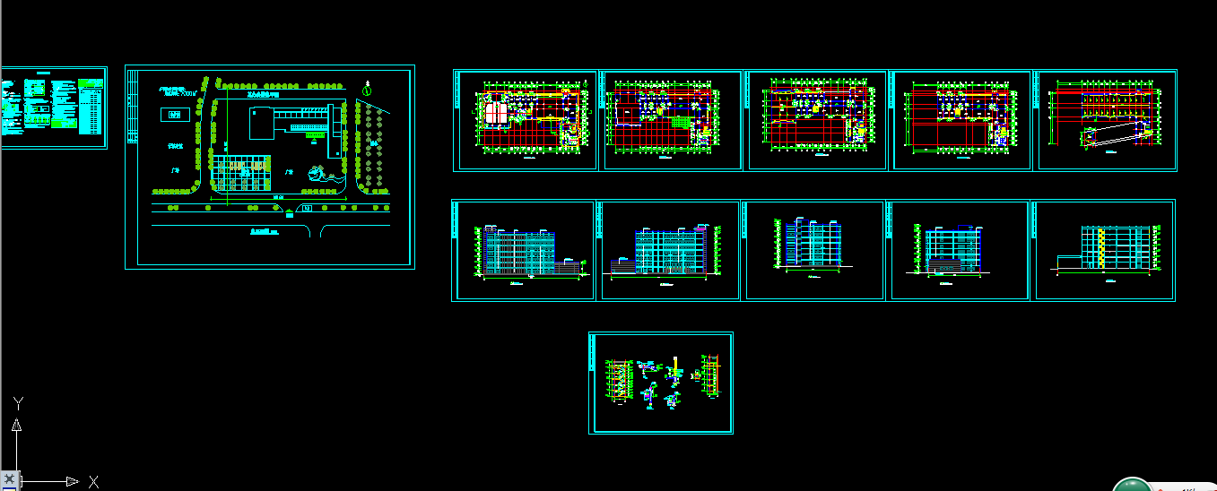 C550-七层办公楼设计7000平米