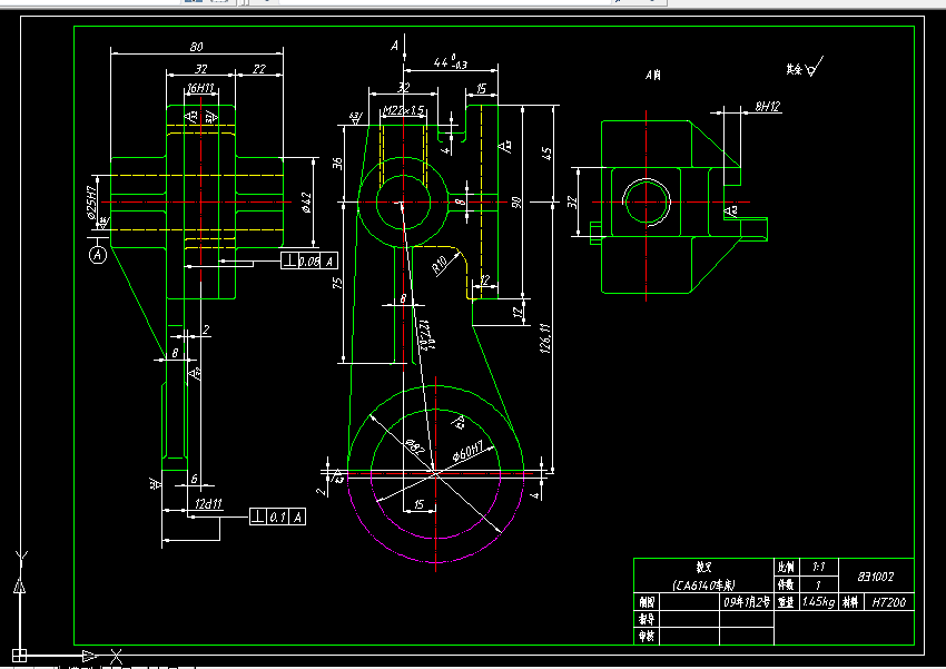 V526-CA6140车床拨叉[831002]工艺及铣φ82两端面夹具设计[φ60面]