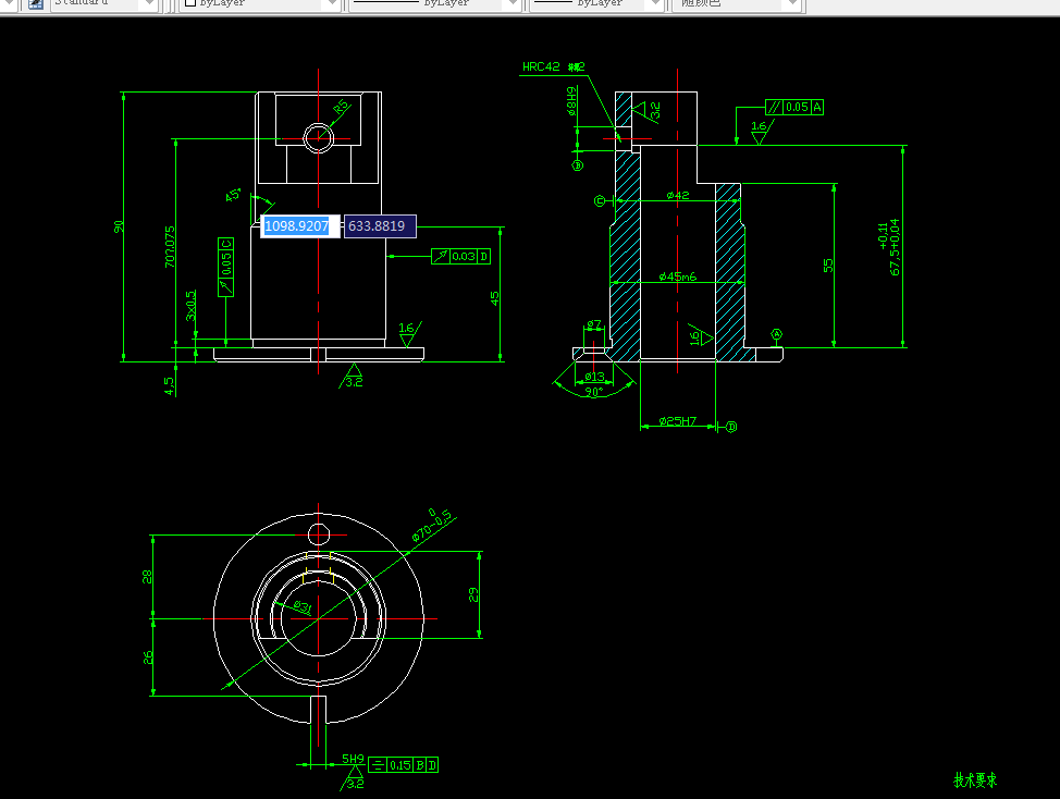 KS251-CA6140车床套[84007]工艺及钻底面φ7孔夹具设计