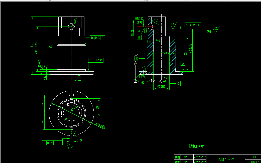 V505-CA6140车床套加工工艺及铣台阶面铣5H9槽夹具设计