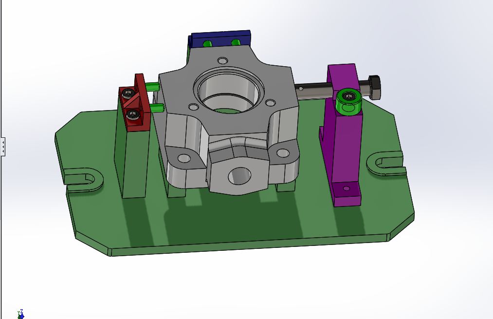 KS260-YB1-25叶片泵右泵体加工工艺和铣右端面夹具设计[含SW三维图]
