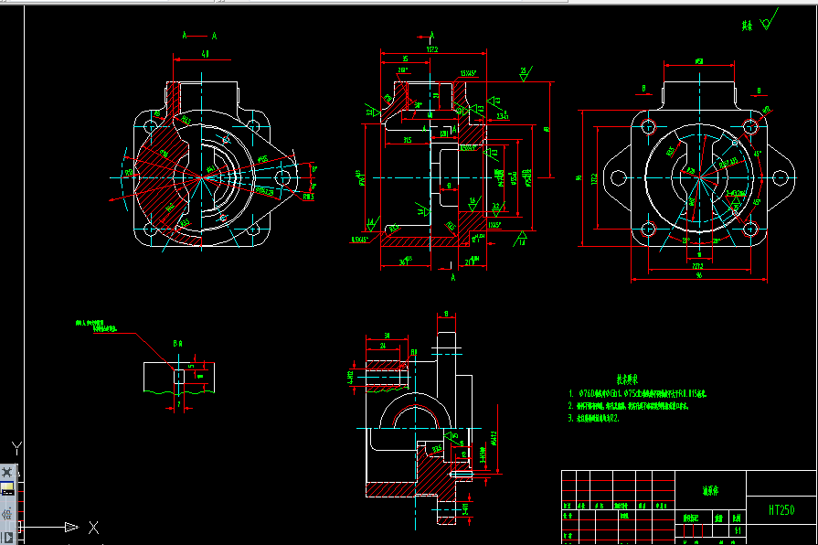 T115-油泵体零件工艺规程与工装设计[三套夹具]【钻4-M12螺纹孔，铣削φ50端面+镗孔】