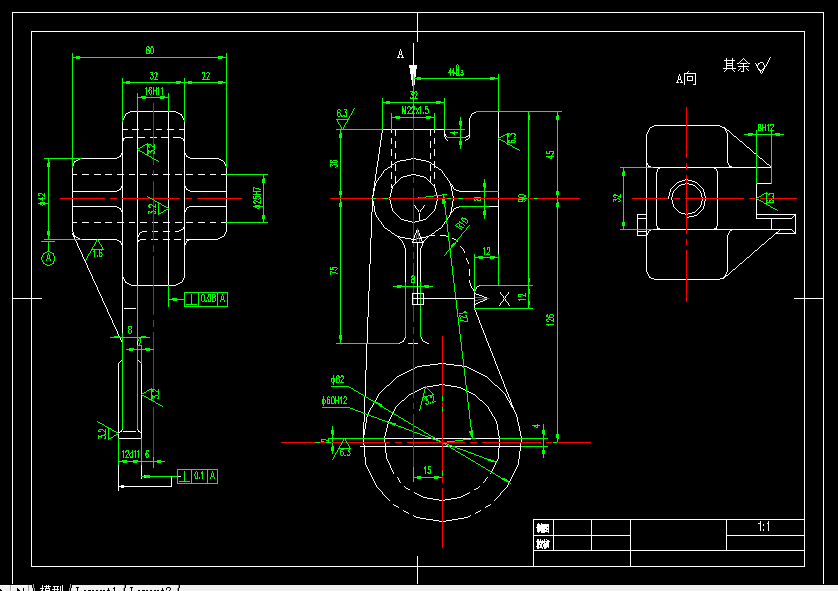 V239-CA6140车床拨叉[831002]工艺及铣32×32面夹具设计