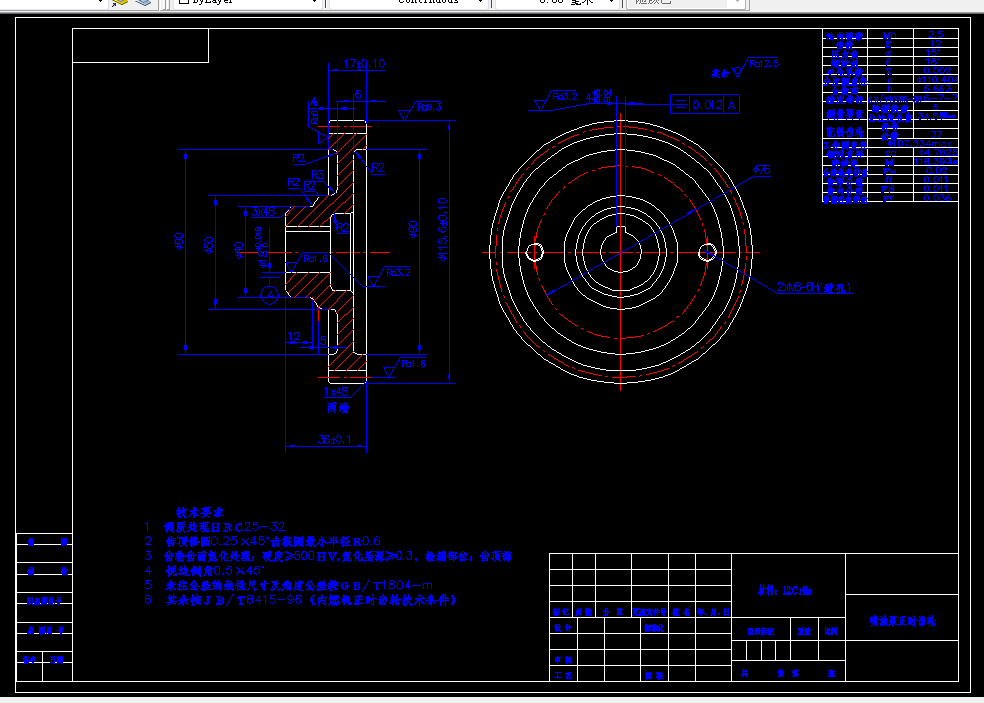 E421-高速泵油泵齿轮加工工艺设计