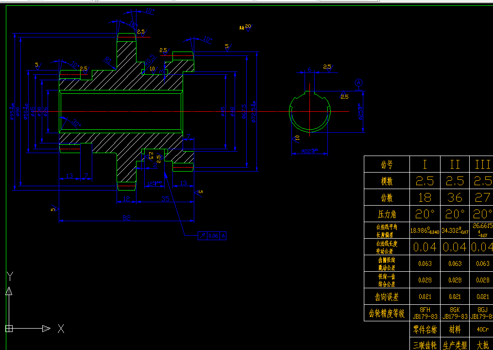 R782-三联齿轮零件的机械加工工艺规程设计