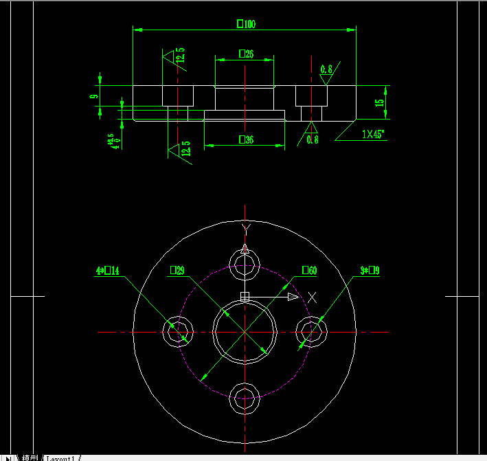 L018-端盖钻φ9孔的专用夹具设计