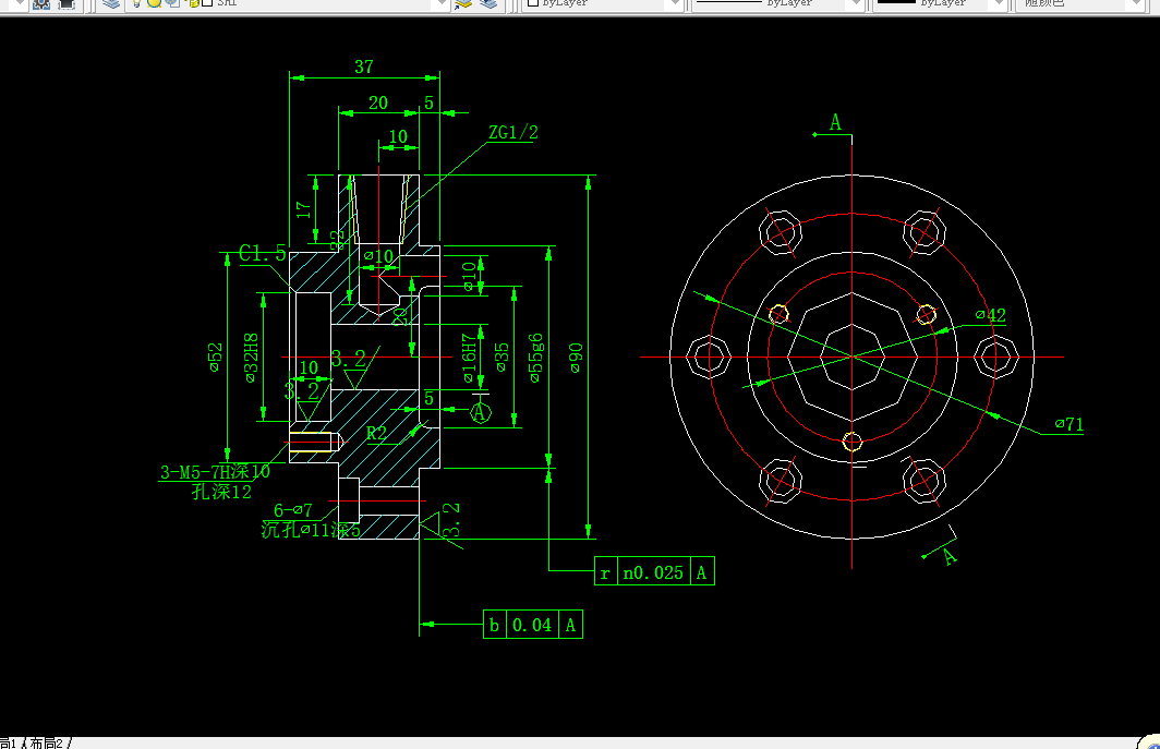 KS432-端盖加工工艺规程及钻6-φ7孔夹具设计