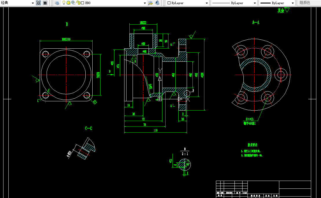 KS505-阀体钻4-M10螺纹孔钻床夹具设计