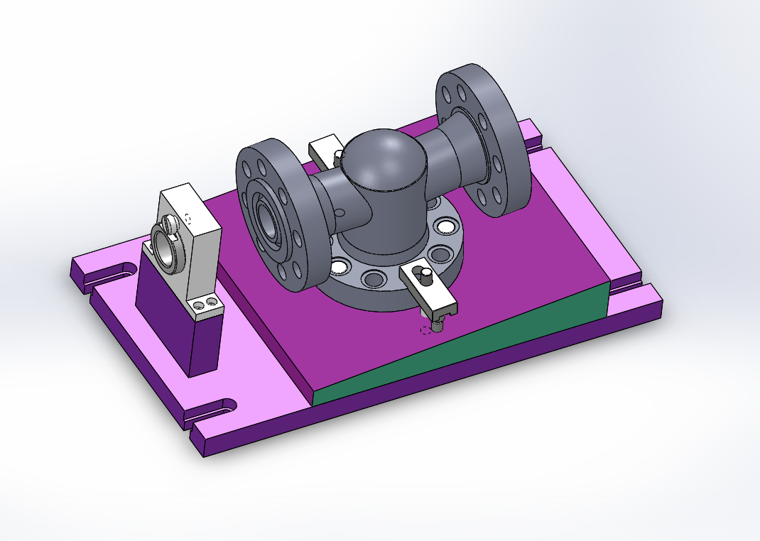 KS515-阀体零件的加工工艺及镗侧边斜孔夹具设计[含SW三维图]