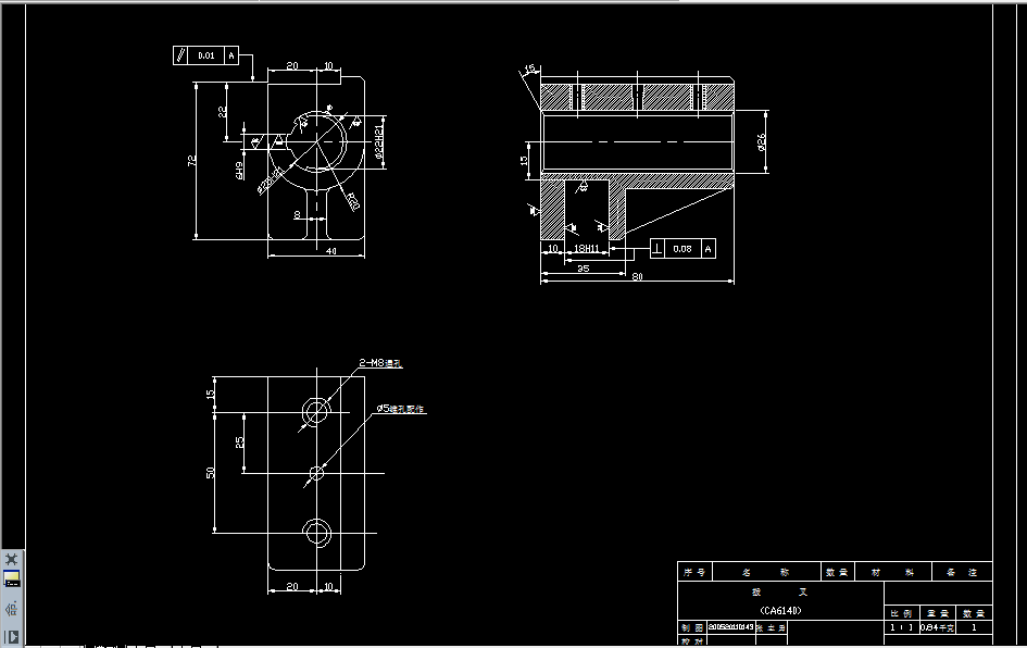 V593-CA6140车床拨叉[831003]工艺及钻φ22花键底孔夹具设计-液压