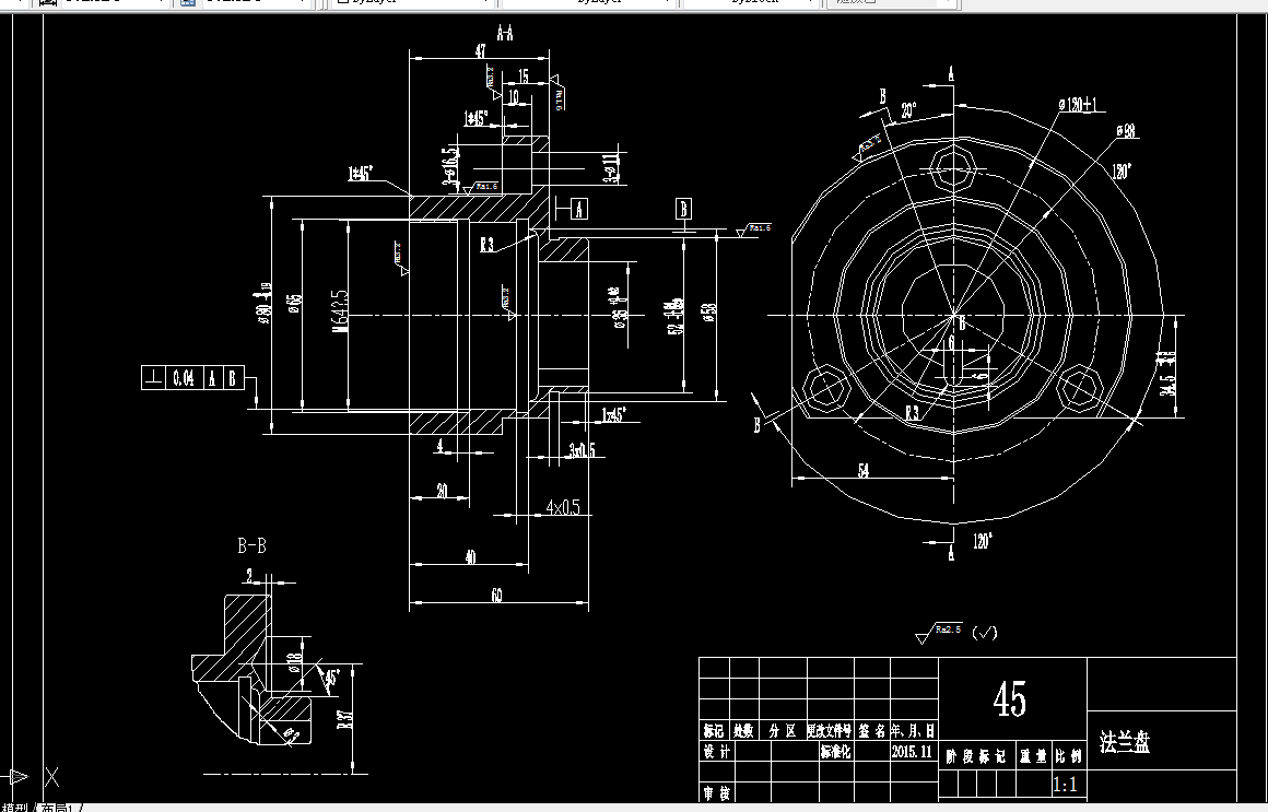 KS578-CA6140车床法兰盘加工工艺及钻Φ3孔夹具设计