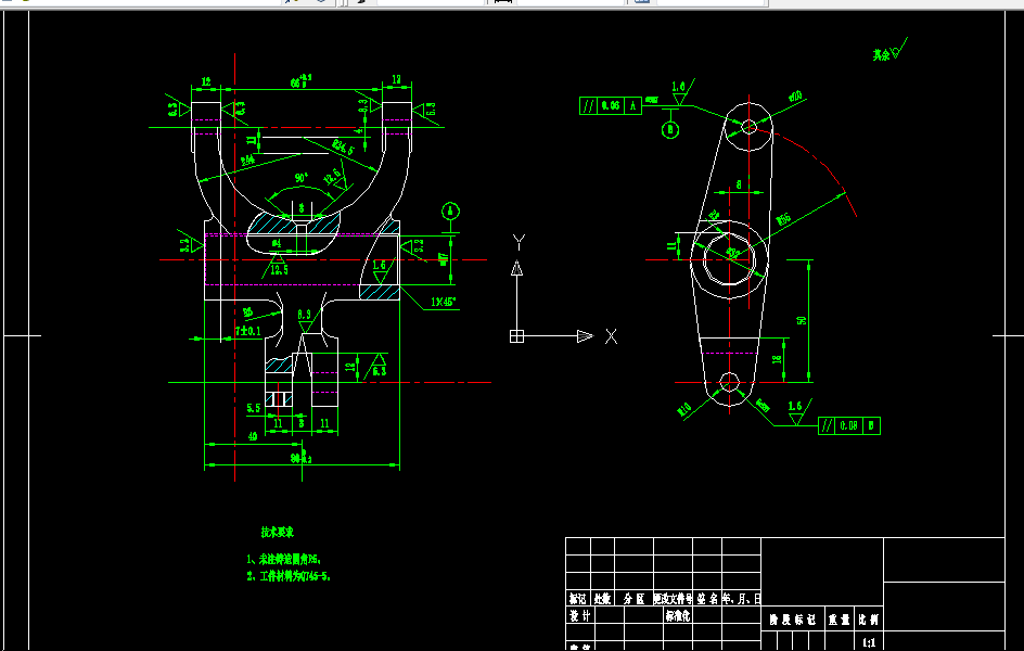 KS600G-CA1340自动车床杠杆[杠杆三]加工工艺及钻8孔夹具设计