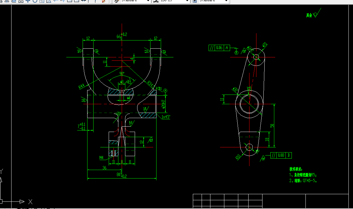 KS600H-CA1340自动车床杠杆[杠杆三]加工工艺及铣φ6H7孔端面夹具设计