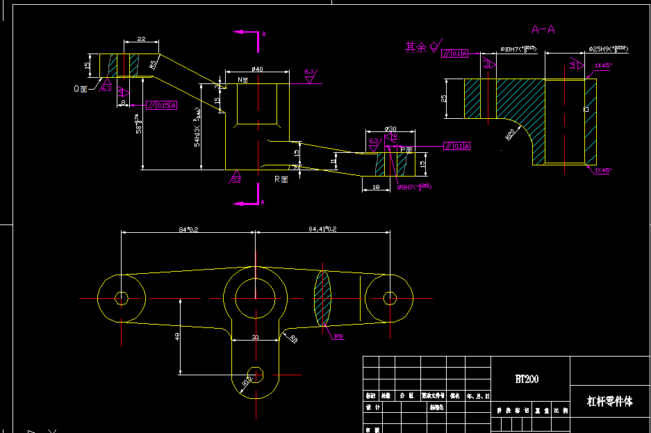 KS602D-等臂杠杆机械加工工艺规程及钻Φ25夹具设计