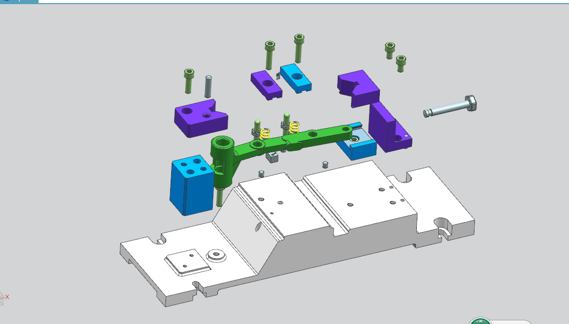 KS607C-调速杠杆[135调速器]加工工艺及铣小凸台夹具设计[含UG三维图]