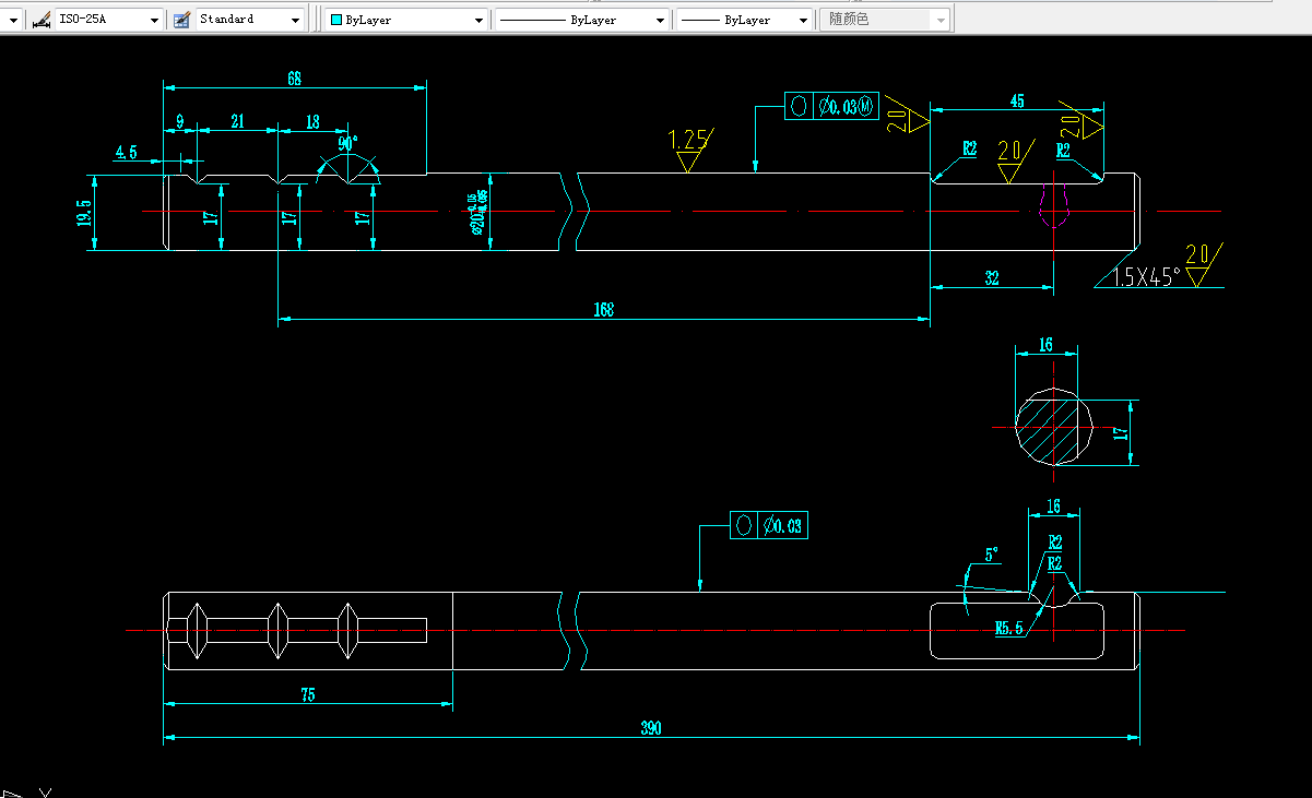 KS612A-换挡轴加工工艺及铣右端平槽长45mm夹具设计