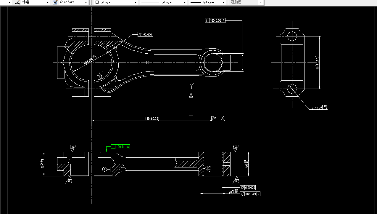 W144-连杆的机械加工工艺规程及镗φ65.5大端孔夹具设计-孔距190