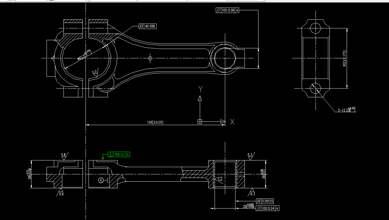 KS628C-连杆加工工艺及其扩Φ65.5的大头孔夹具设计-孔距190