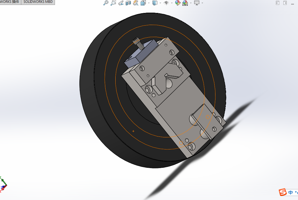 KS640-课程设计-连杆车小头孔夹具设计[含SW三维图]-孔距120