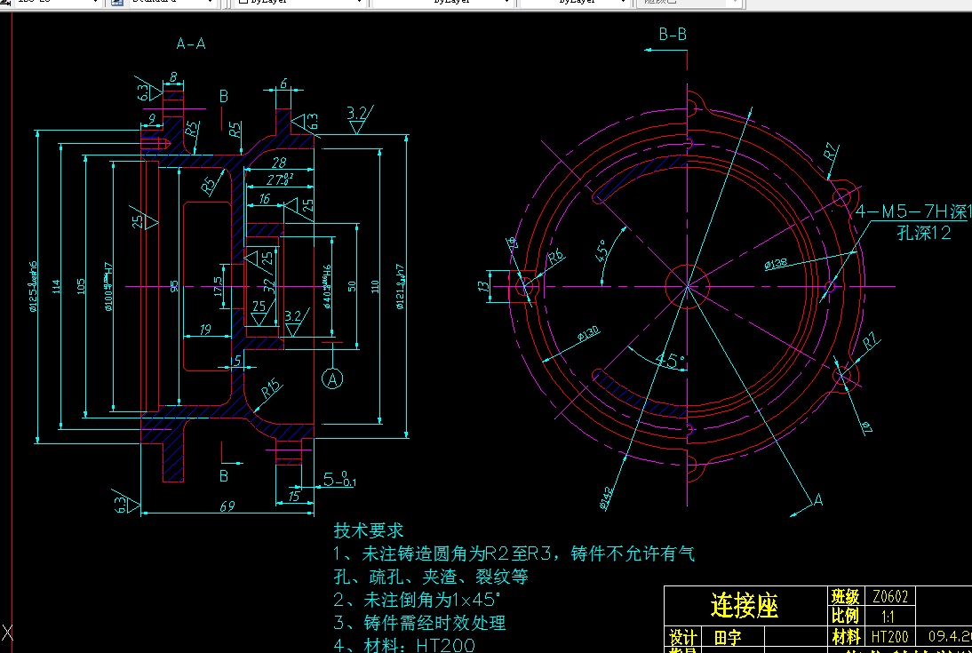 Y192-连接座零件的工艺规程及钻3-φ7孔夹具设计