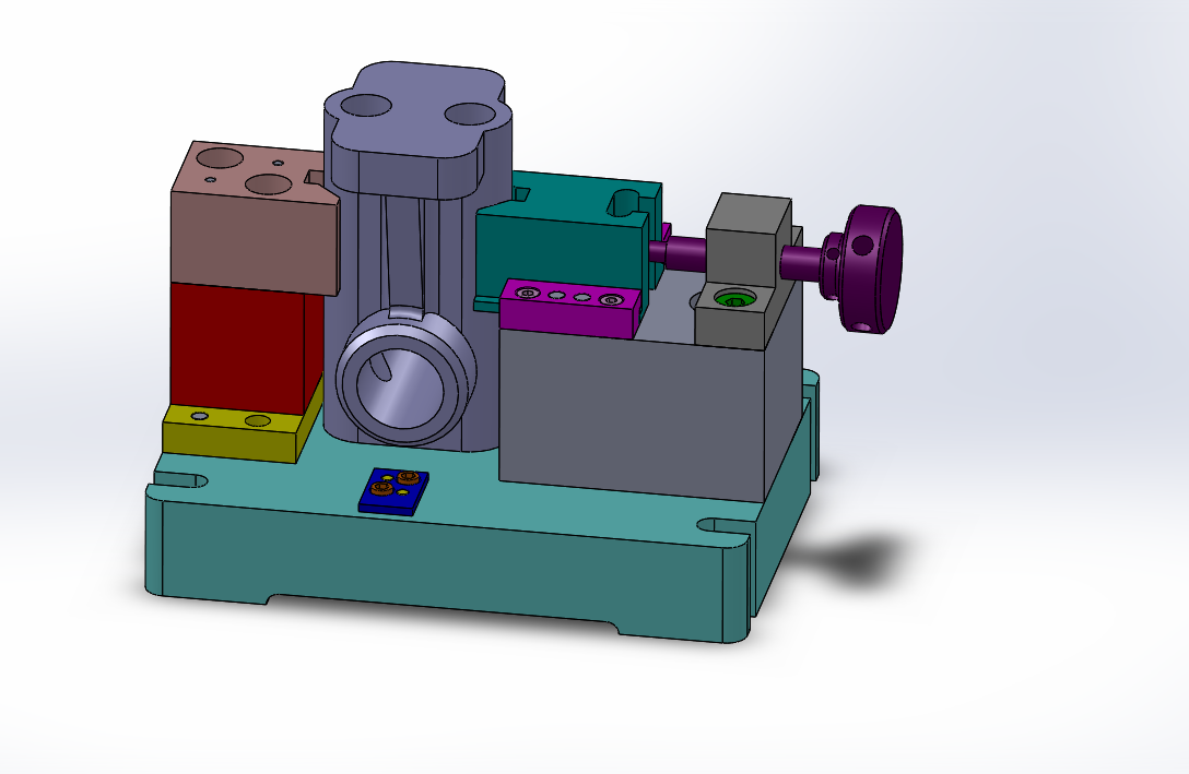 X033B-气门摇杆轴支座零件机械加工工艺及铣50底面的夹具设计[含SW三维图]