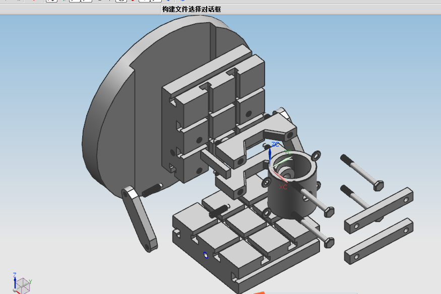 V106-十字头零件车Φ85外圆和挖Φ24槽专用车床夹具设计及运动仿真[含UG三维图]