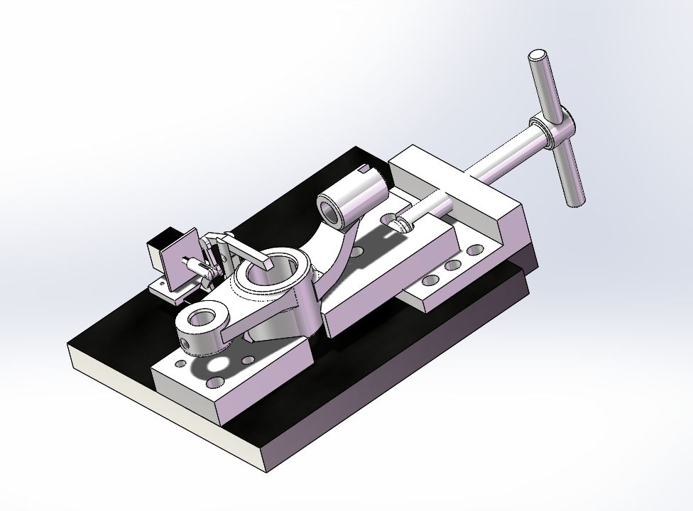 KS674G-推动架工艺规程及钻32孔夹具设计[含SW三维图]