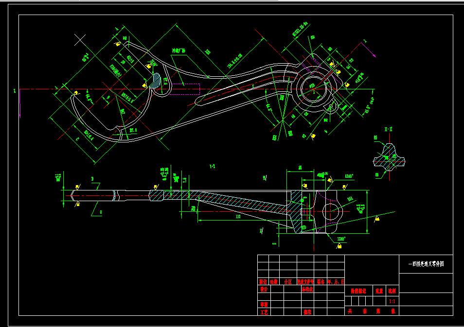 KS672A-一四档变速叉零件的工艺规程及钻M12螺纹孔夹具设计